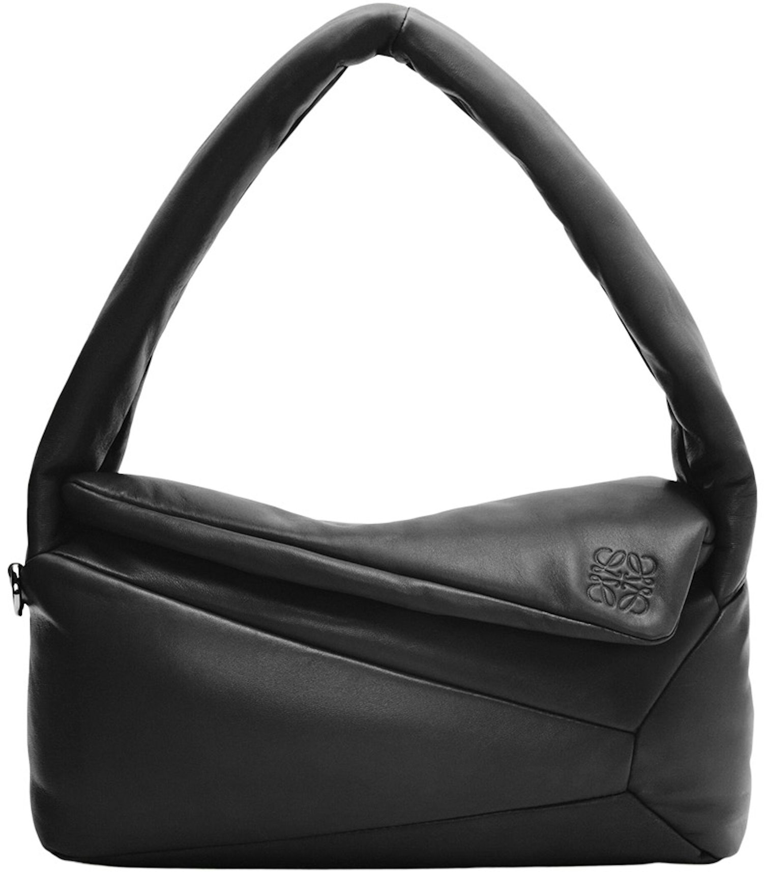 LOEWE Puzzle Hobo Bag in Nappa Calfskin Black in Calfskin Leather