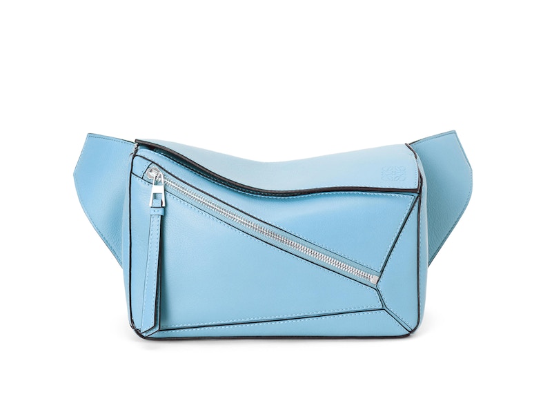 LOEWE Puzzle Bumbag In Classic Calfskin Small Olympic Blue in