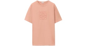 LOEWE Relaxed Fit T-shirt In Cotton Peach Bloom