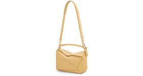 LOEWE Small Puzzle Bag In Soft Grained Calfskin Dark Butter