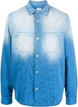 LOEWE Sunbleach Denim Regular Fit Overshirt Shirt Blue