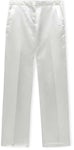 LOEWE Tailored Trousers in Cotton Satin Ivory