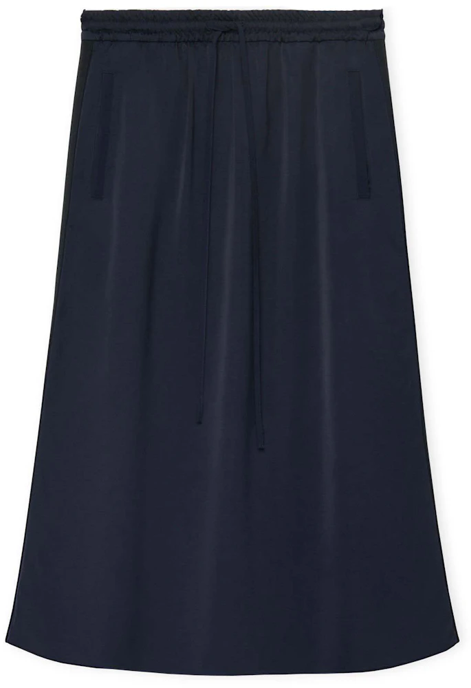 LOEWE Viscose Skirt Navy Blue - FW23 - GB