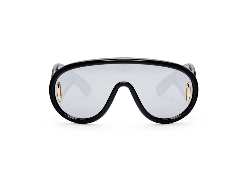 Pre-owned Loewe Wave Mask Sunglasses (intl. Fit) In Black