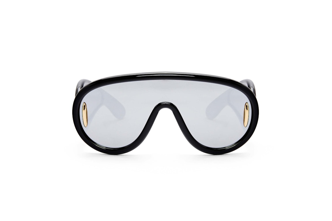 Pre-owned Loewe Wave Mask Sunglasses (intl. Fit) Black