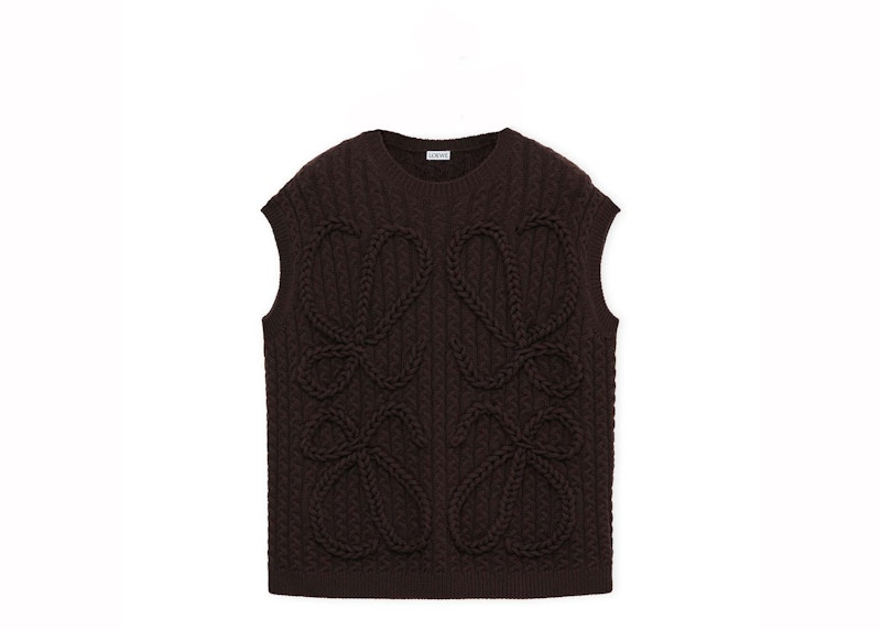 LOEWE Wool Vest Chocolate