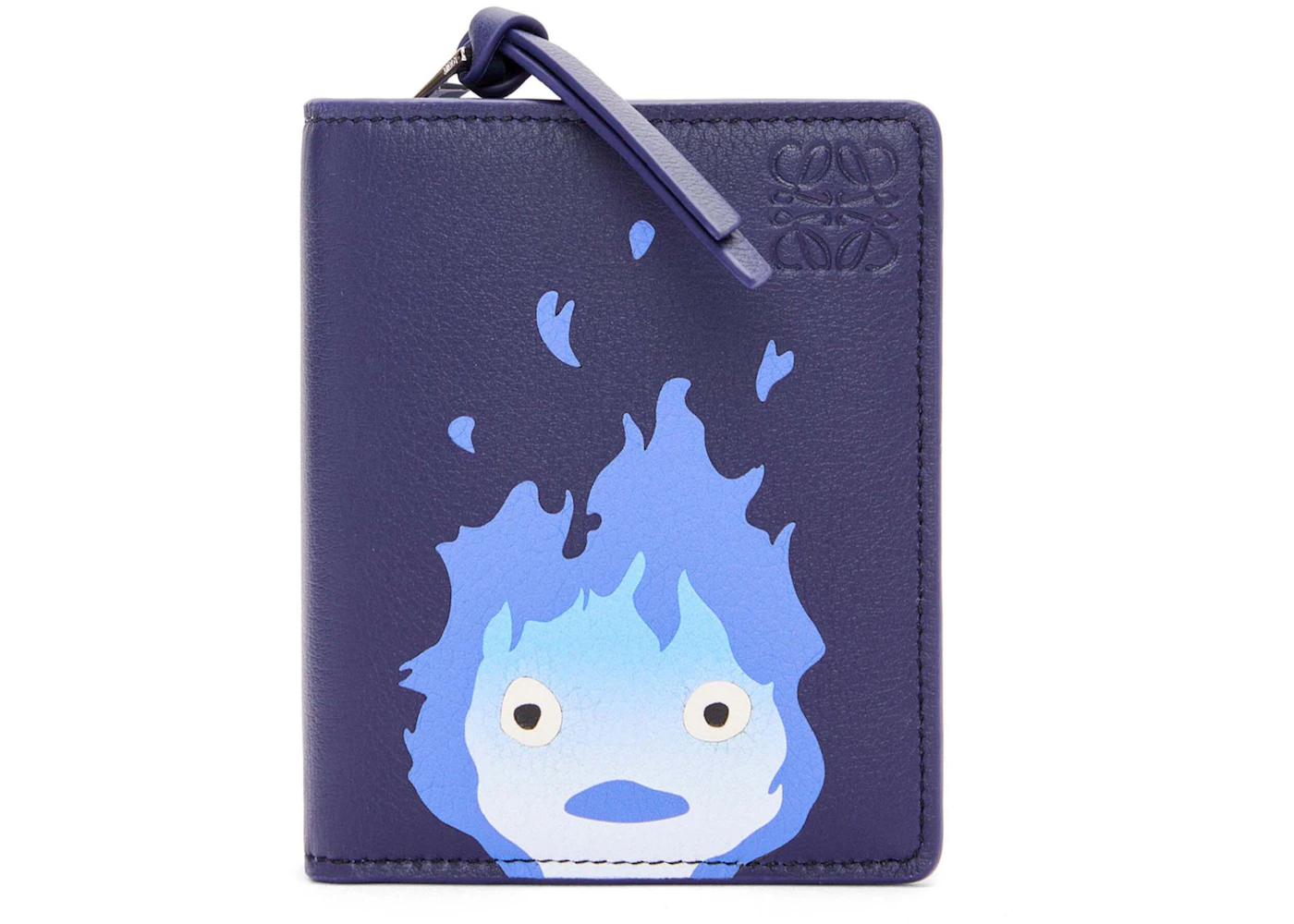 LOEWE x Howls Calcifer Compact Zip Wallet In Classic Calfskin Marine in ...