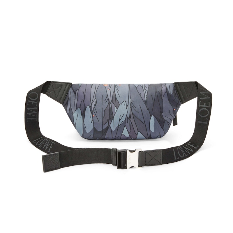 LOEWE x Howls Howl Bumbag In Nylon Black in Nylon with Palladium-tone - KR