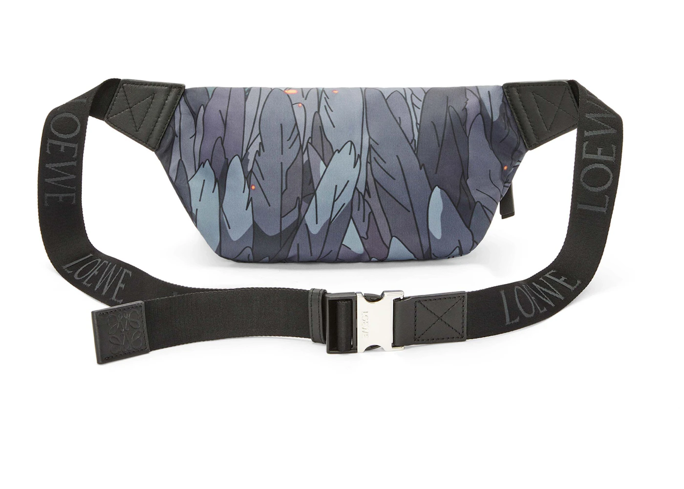 LOEWE x Howls Howl Bumbag In Nylon Black in Nylon with Palladium-tone - KR