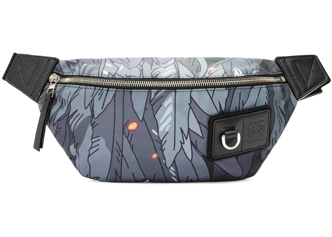 LOEWE x Howls Howl Bumbag In Nylon Black in Nylon with Palladium-tone - US