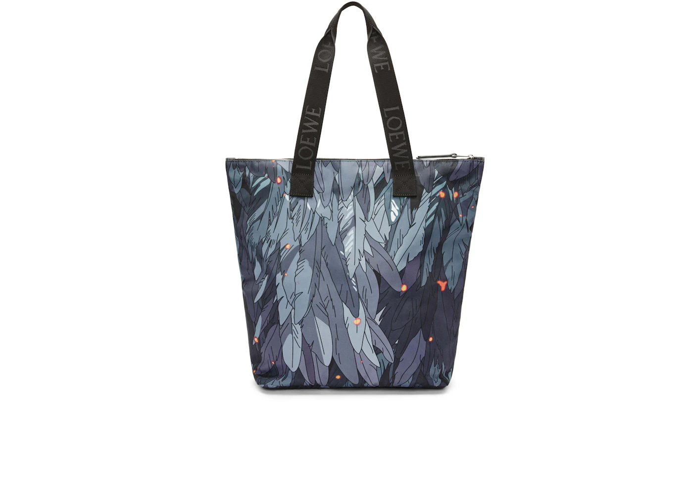 LOEWE x Howls Howl Vertical Shopper In Nylon Black in Nylon with ...