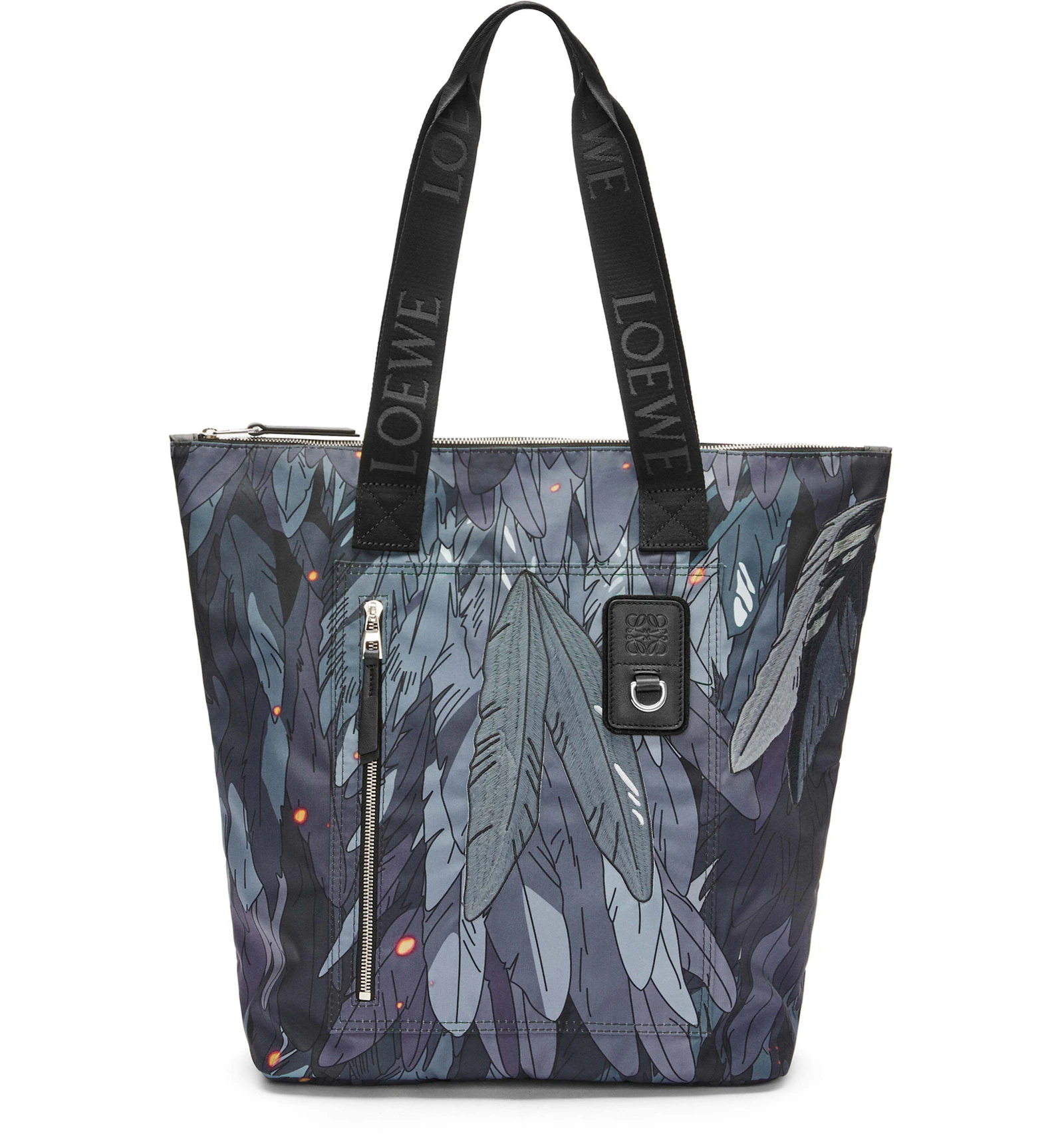 LOEWE x Howls Howl Vertical Shopper In Nylon Black in Nylon with ...