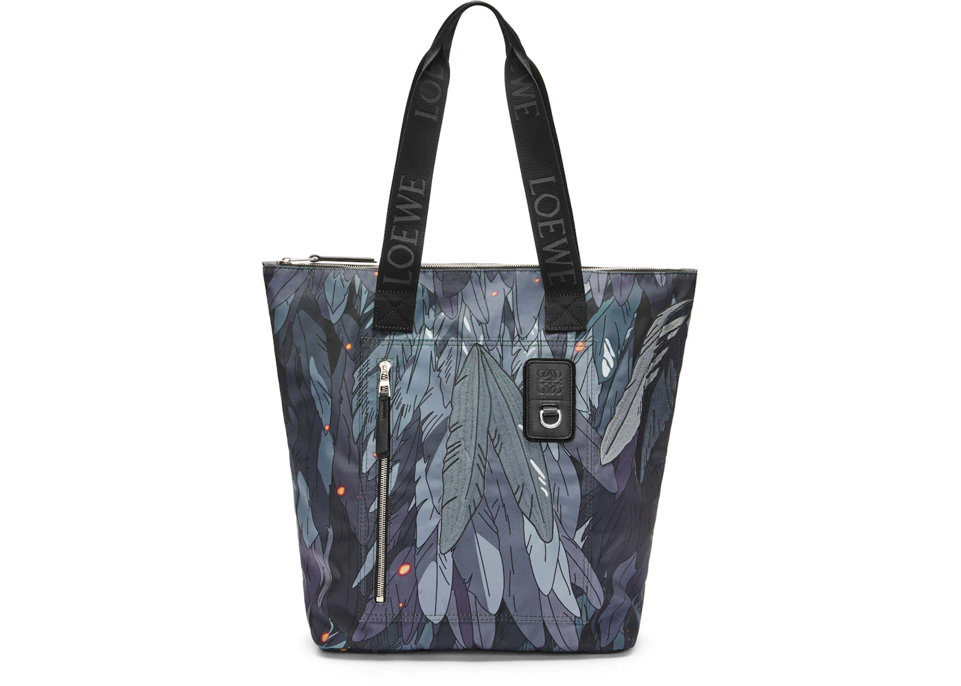 LOEWE x Howls Howl Vertical Shopper In Nylon Black in Nylon with ...
