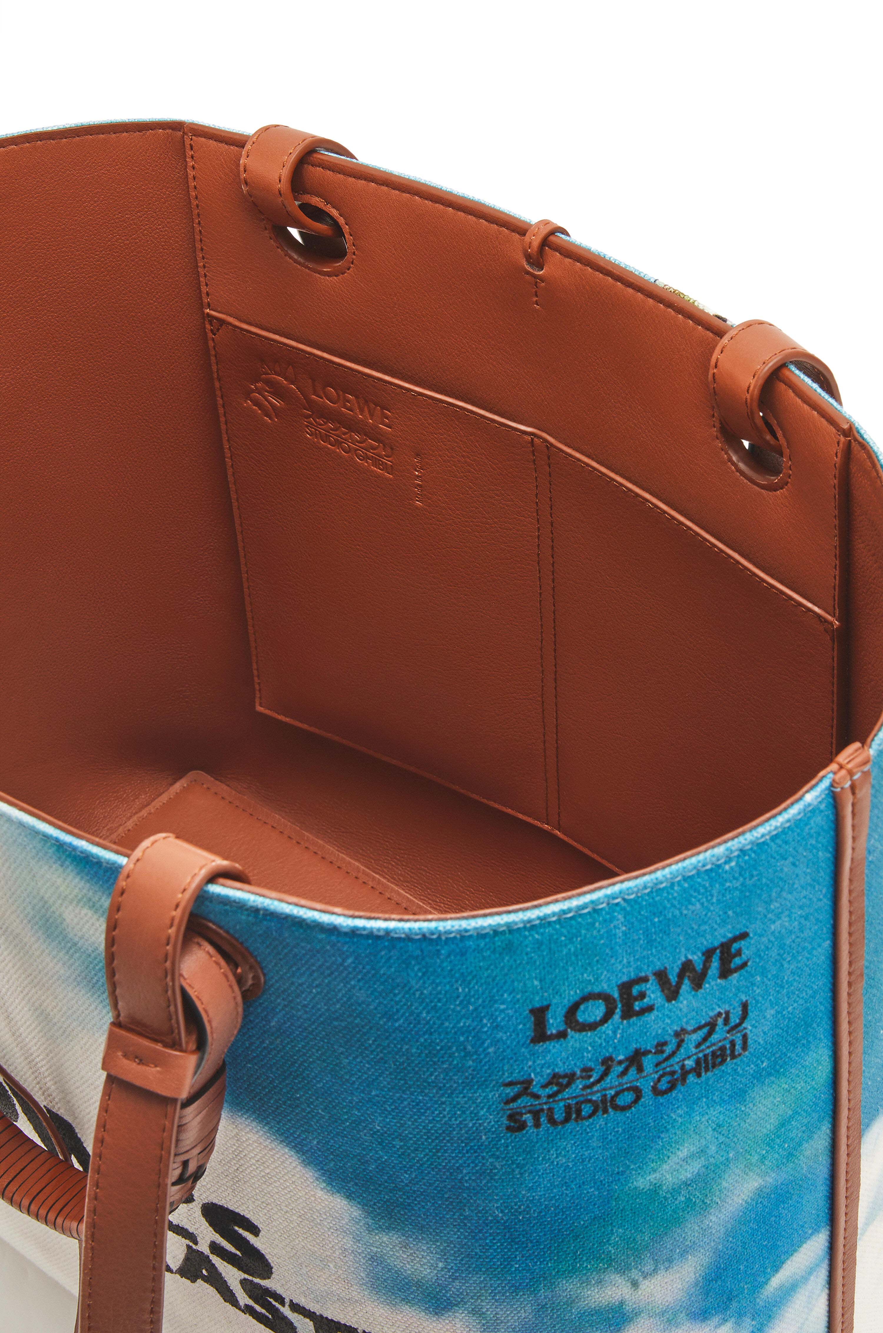 LOEWE x Howls Moving Castle Anagram Tote Bag In Canvas and ...