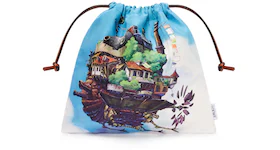 LOEWE x Howls Moving Castle Drawstring Pouch In Canvas Multicolor