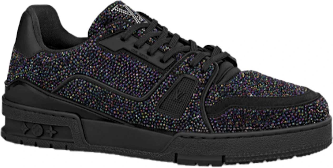 Louis Vuitton Trainer Glitter Black Men's Sneakers Shoes