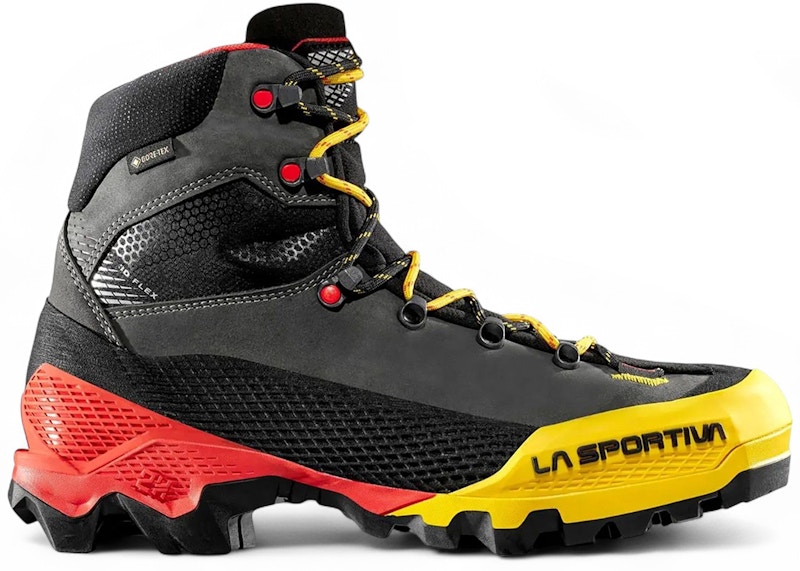 Pre-owned La Sportiva Men's  Aequilibrium Lt Goretex Sneakers In Black/yellow In Multi