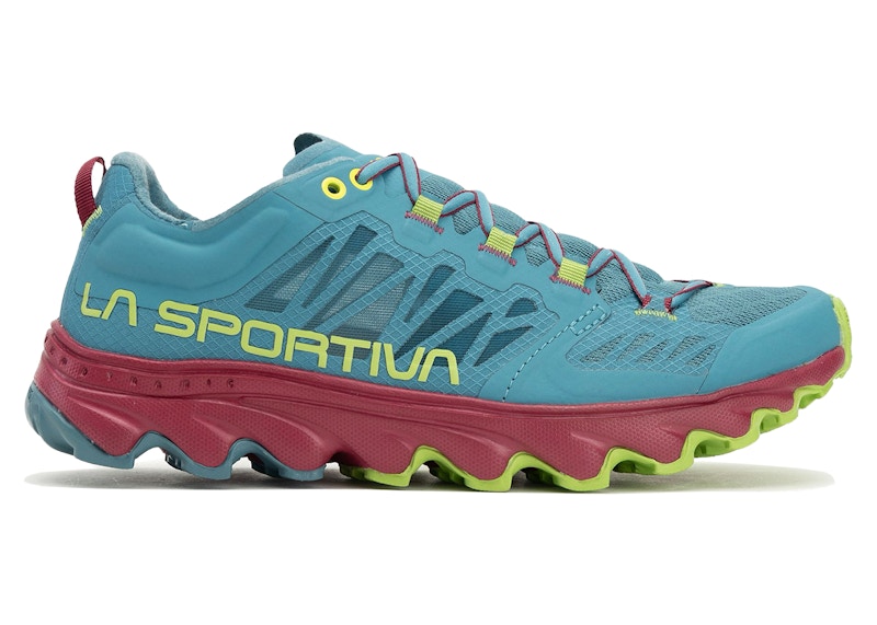 Pre-owned La Sportiva Helios Iii (women's) Sneakers In Topaz/red Plum