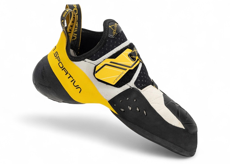 Pre-owned La Sportiva Men's Solution 2024 Sneakers In White/yellow In Multi