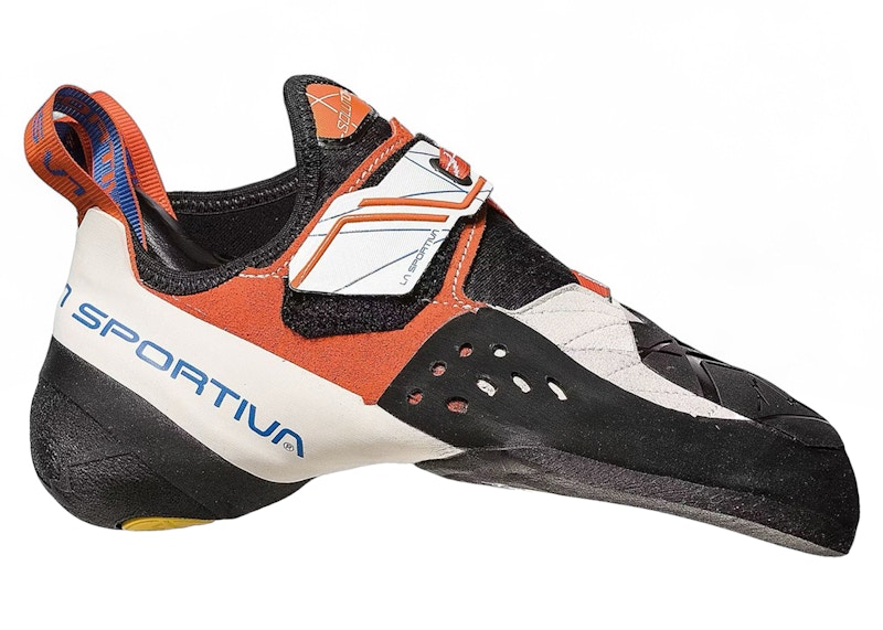 Pre-owned La Sportiva Solution (women's) Sneakers In White/lily Orange