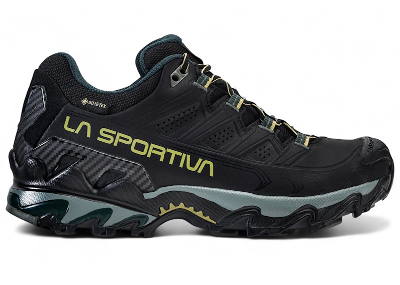 Pre-owned La Sportiva Men's Ultra Raptor Ii Leather Goretex Sneakers In Black/cedar In Multi