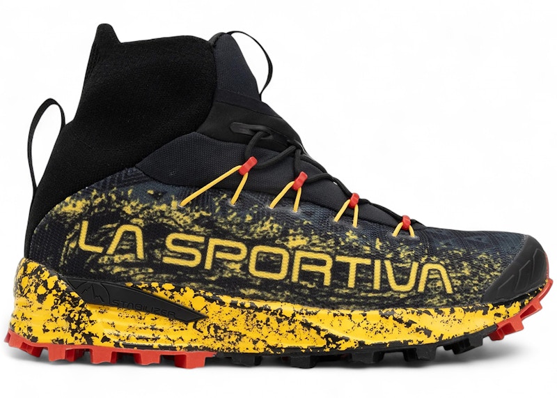 Pre-owned La Sportiva Men's Uragano Goretex Sneakers In Black/yellow In Multi