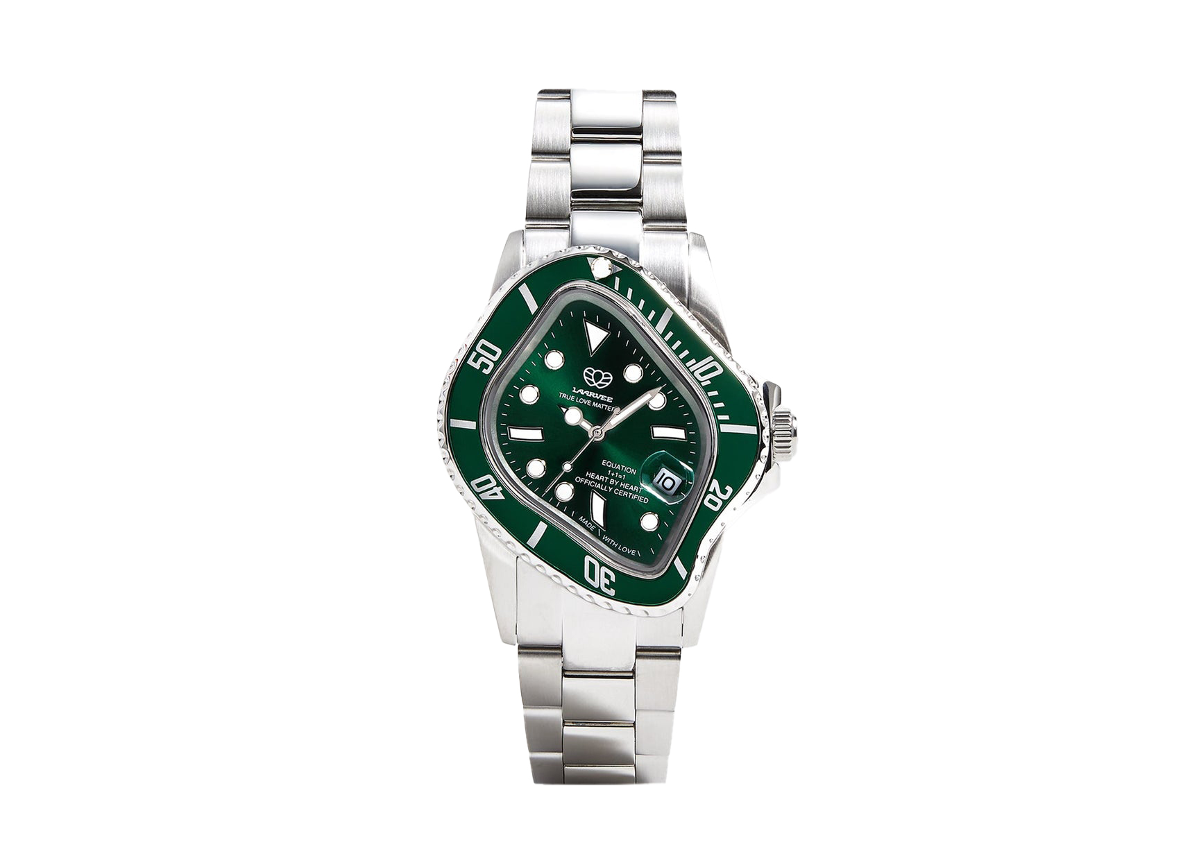 LAARVEE Silver Green PEA001腕時計