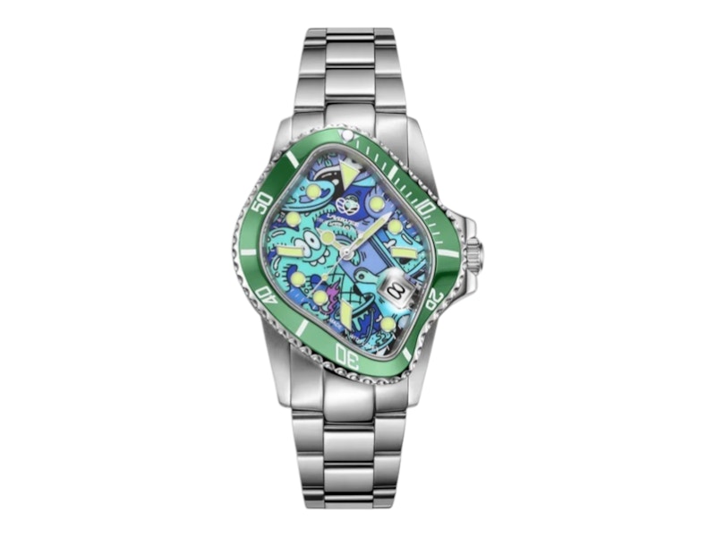 Pre-owned Laarvee Men's  Pea001sgrn (sh02) Watch In X Steven Harrington "night"