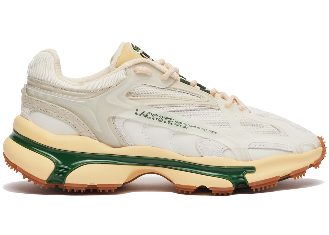 Pre-owned Lacoste L003 2k24 High Snobiety In Off White/green