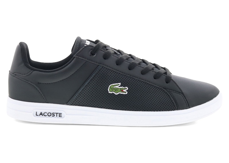 Lacoste Lite Base 224 1 SMA Black White Men's - 7-48SMA0113312 - US