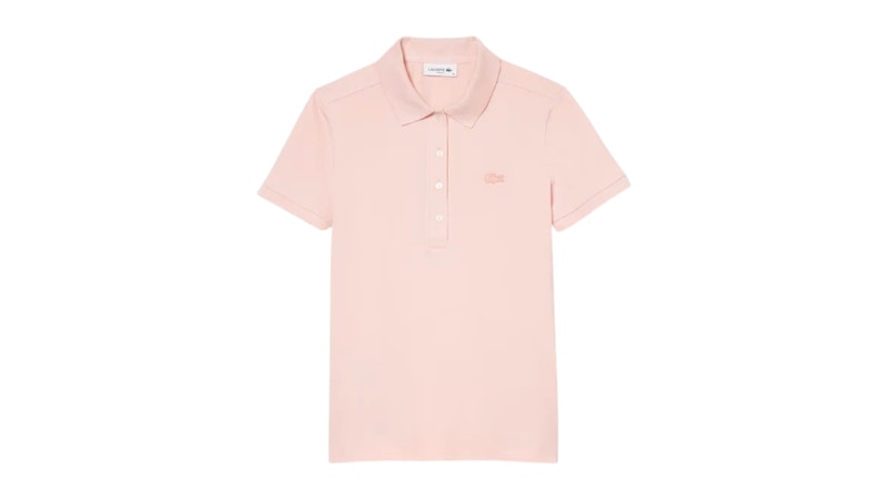 Pre-owned Lacoste Women's L.12.d Slim Fit Stretch Mini Pique Polo Shirt In Ady Nidus