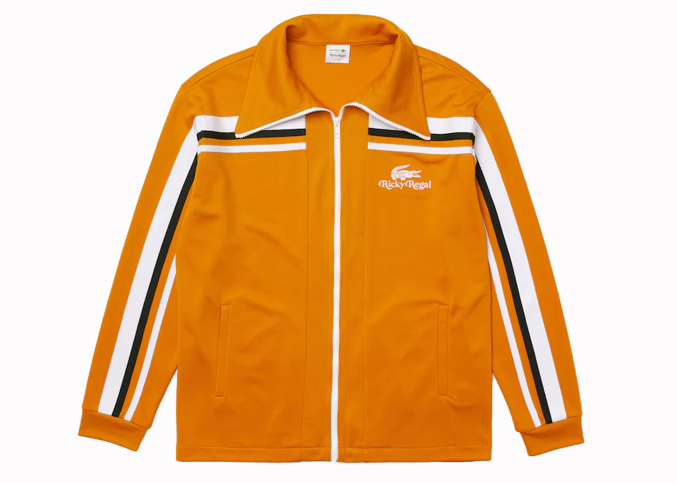 Lacoste x Ricky Regal Contrast Striped Piqué Zip Jacket Yellow 