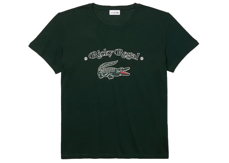 Lacoste x Ricky Regal Loose Neck Print T-shirt Green - SS21 - JP