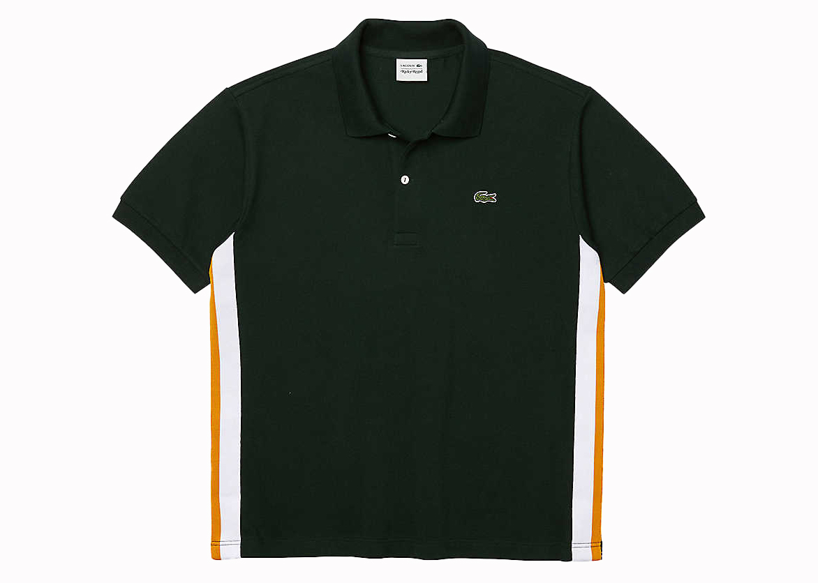 lacoste defile green gibbed polo