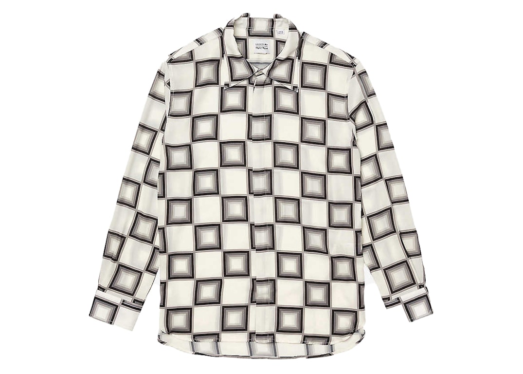 Pre-owned Lacoste X Ricky Regal Relaxed Fit Flowy Shirt Checkerboard