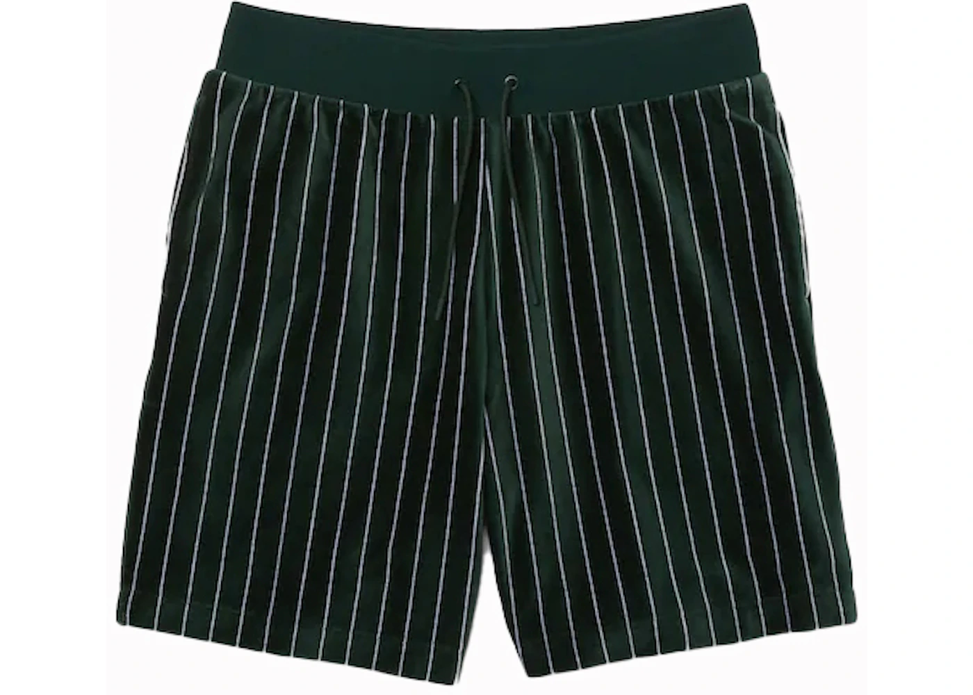 Lacoste x Ricky Regal Striped Velvet Bermuda Shorts Green - SS21 - US
