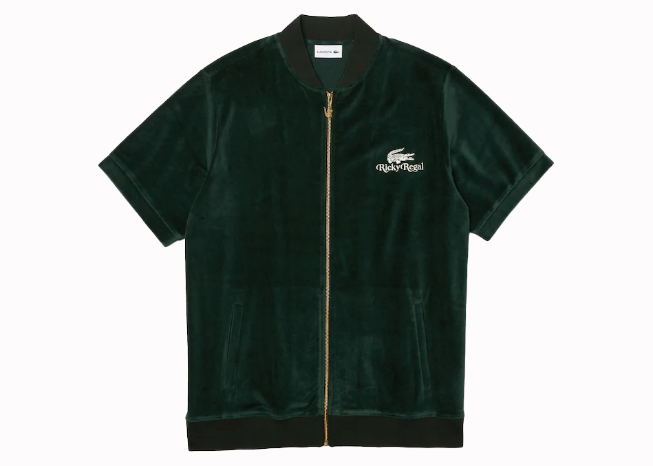 Lacoste x Ricky Regal Velvet Zip Jacket Green - SS21 - US