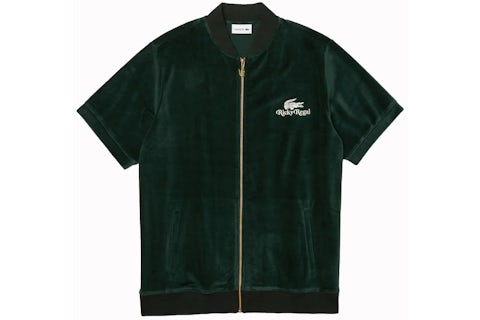 Lacoste x Ricky Regal Velvet Zip Jacket Green SS21 US