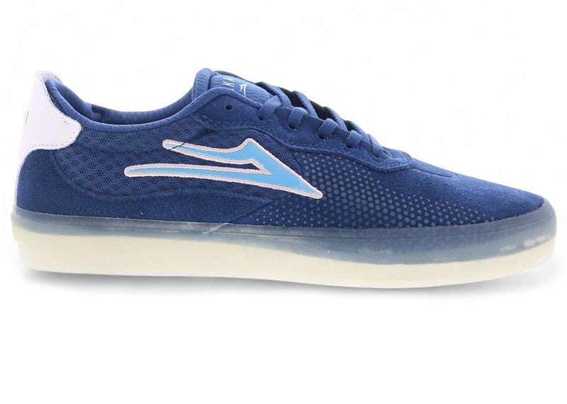 Pre-owned Lakai Men's Essex Suede Sneakers In Navy Blue