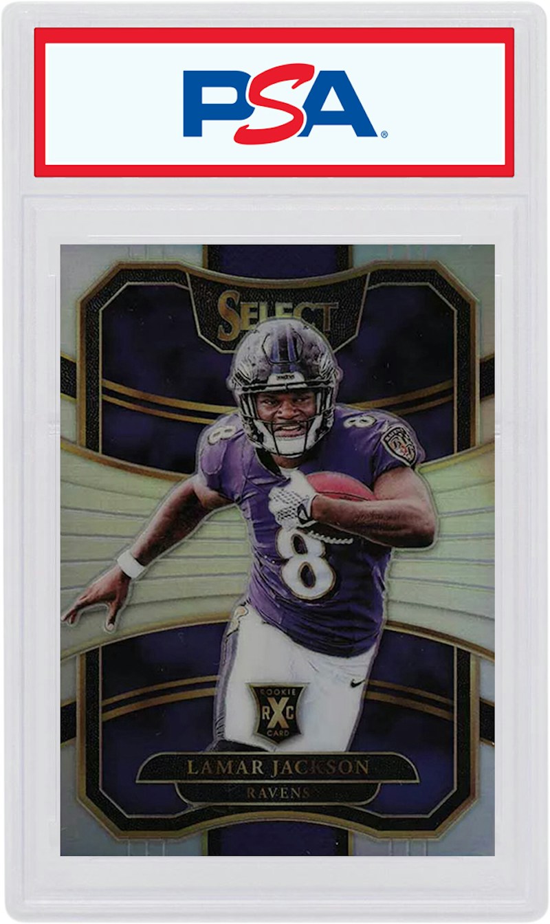 Lamar Jackson 2017 Panini Select 18 NFL Draft XRC Rookie Silver #305 (PSA or BGS Graded)
