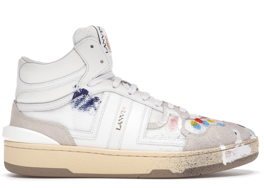 Pre-owned Lanvin Clay High Top Gallery Dept In White/multicolor