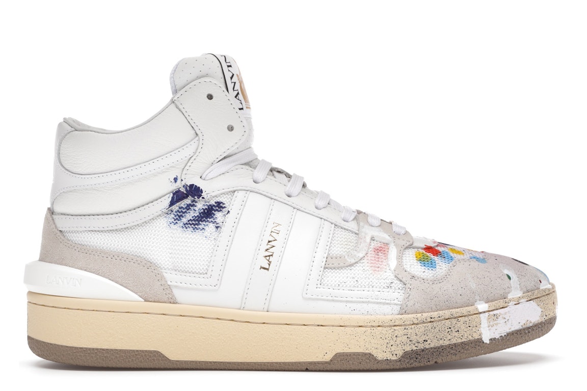Pre-owned Lanvin Clay High Top Gallery Dept In White/multicolor