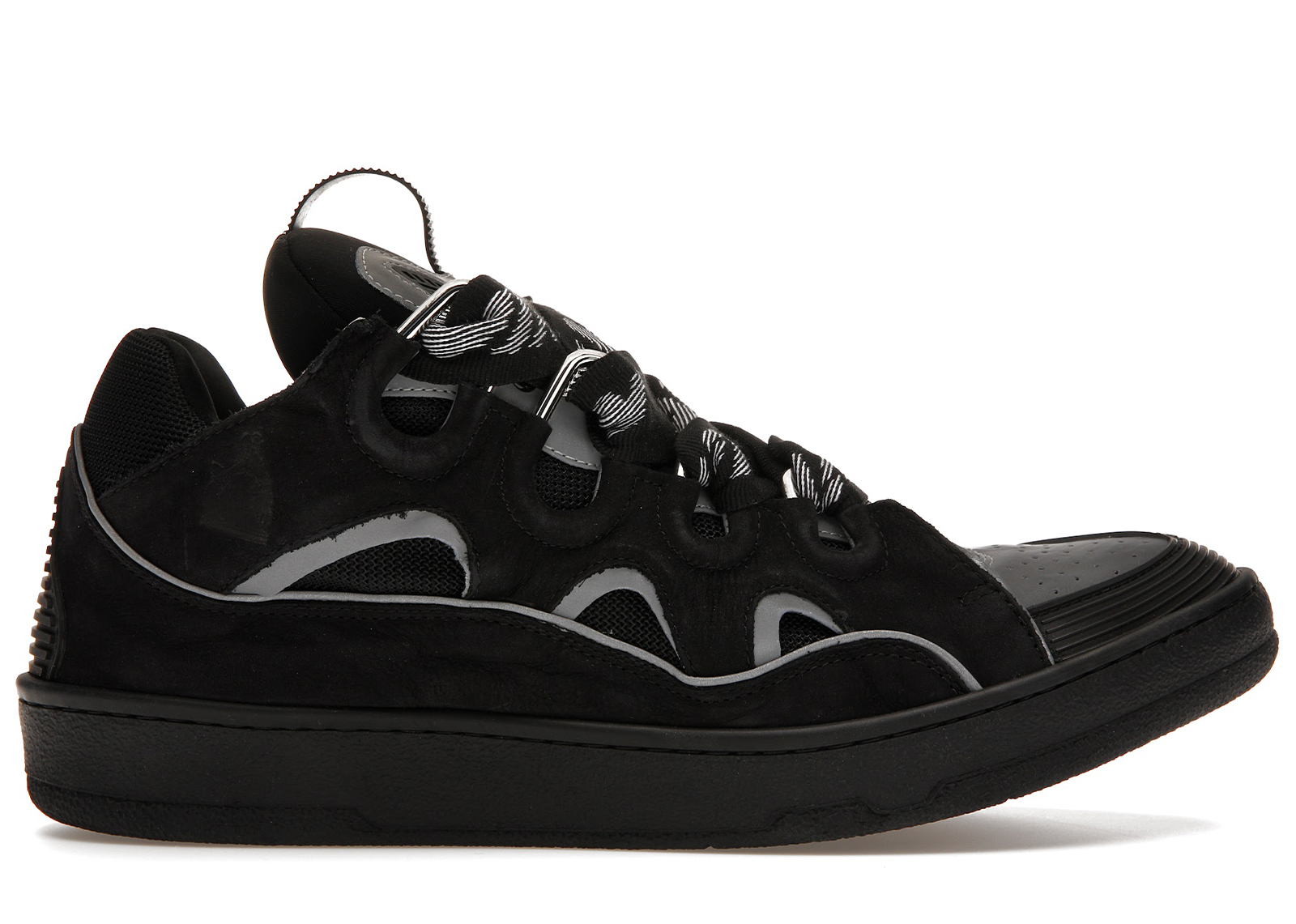 Lanvin Curb Sneaker Black Grey メンズ - FM-SKRK11-REFL-P2210 - JP