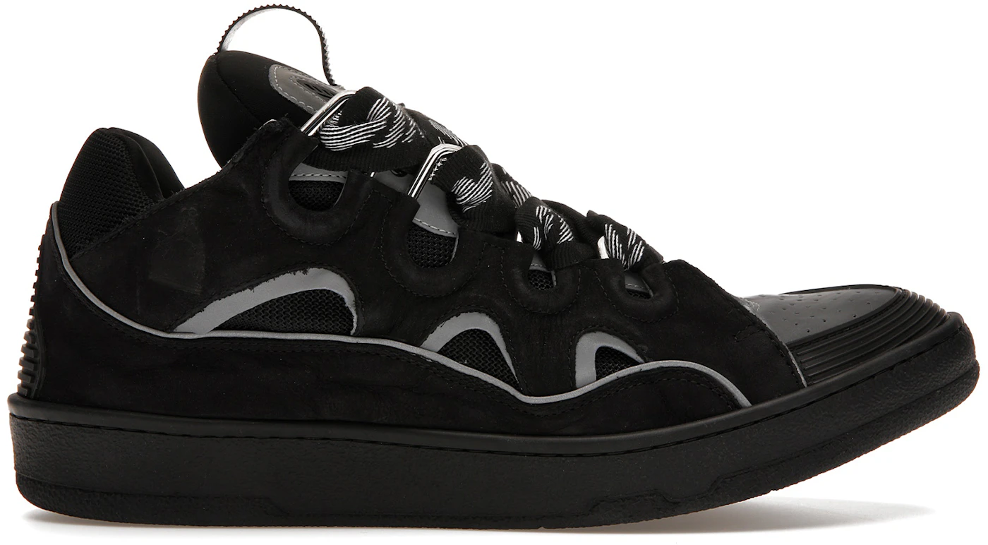 Lanvin Curb Sneaker Black Grey FM-SKRK11-REFL-P2210 -