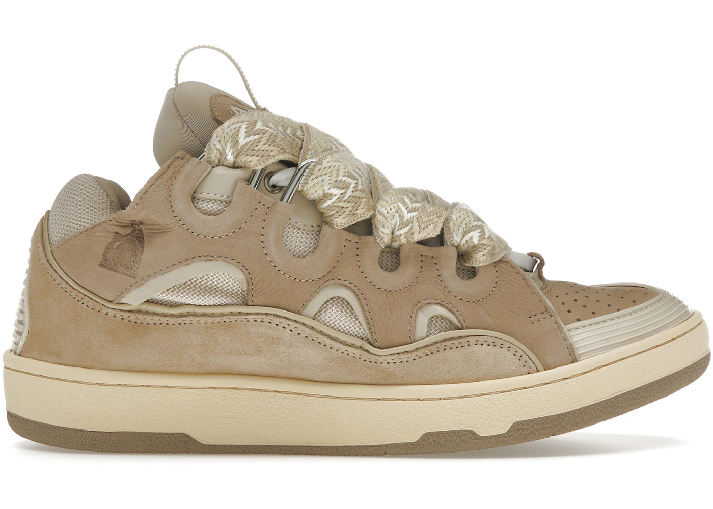 Lanvin Curb Sneaker Ecru Uomo FM-SKRK11-DRAG-E2202 IT