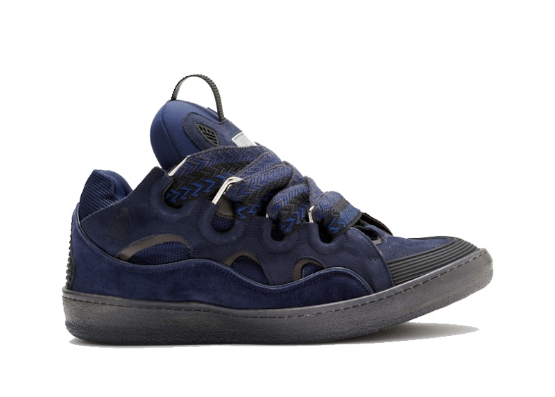 Lanvin Curb Sneaker Navy Blue Men's - FM-SKRK11-TRAG-A22 - US