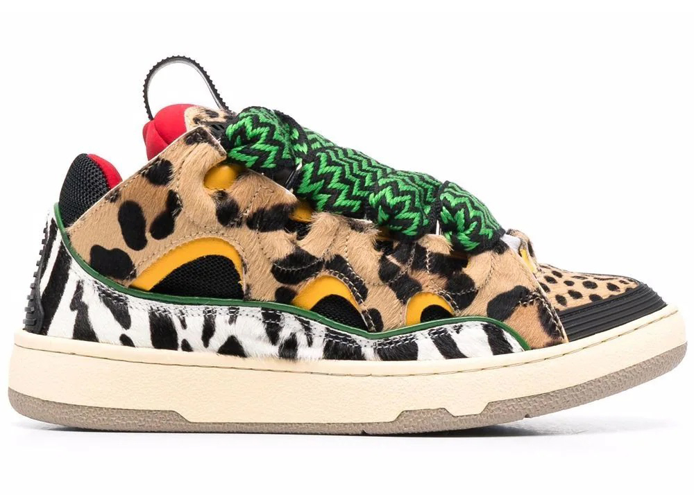 Lanvin Curb Sneakers Leopard Print (Women's)