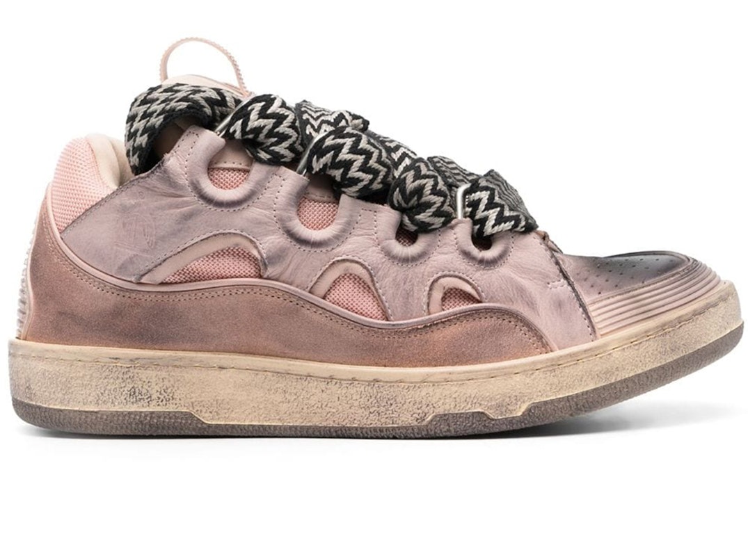 Pre-owned Lanvin Curb Sneakers Vintage Pink