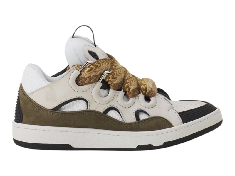 Lanvin Leather Curb Blanc Kaki メンズ - FUSKDK12BICOE250047 - JP