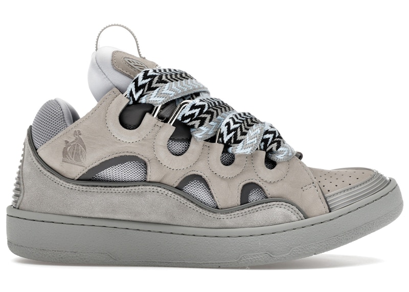 Lanvin Leather Curb Light Grey Blue Men's - FM-SKRK11-DRAG-A2313 - US